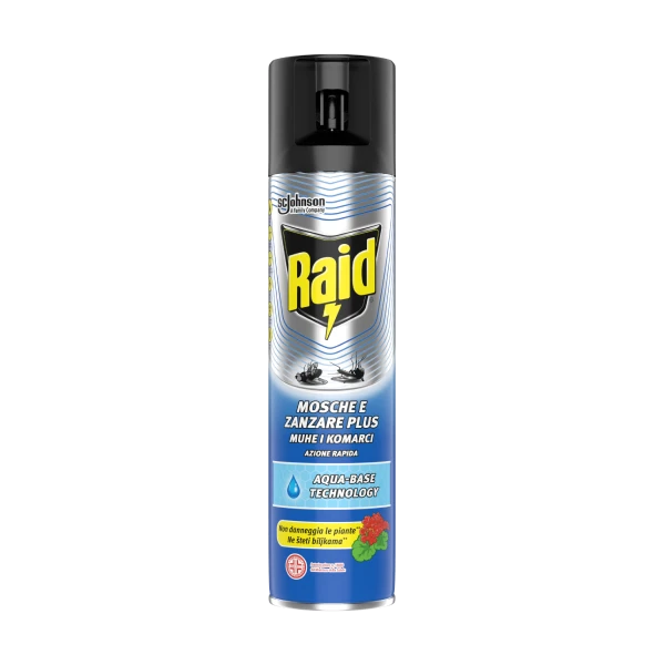 Raid® sprej protiv letećih insekata s aqua-base tehnologijom