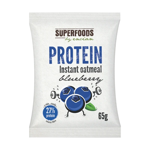 Encian Superfoods proteinska zobena kaša borovnica 65g