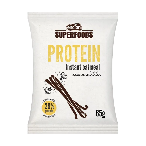 Encian Superfoods proteinska zobena kaša vanilija 65g