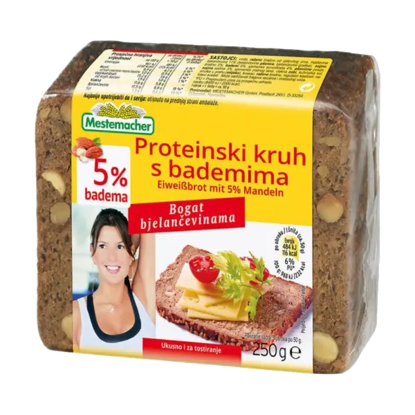 Mestemacher proteinski kruh s bademom 250 g