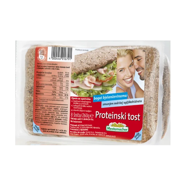 Mestemacher proteinski tost, 260g