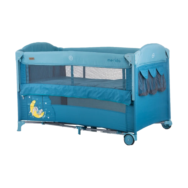 Chipolino putni krevetić s pomičnom stranicom Merida plava 1