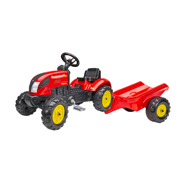 Falk traktor s prikolicom Garden Master crvena