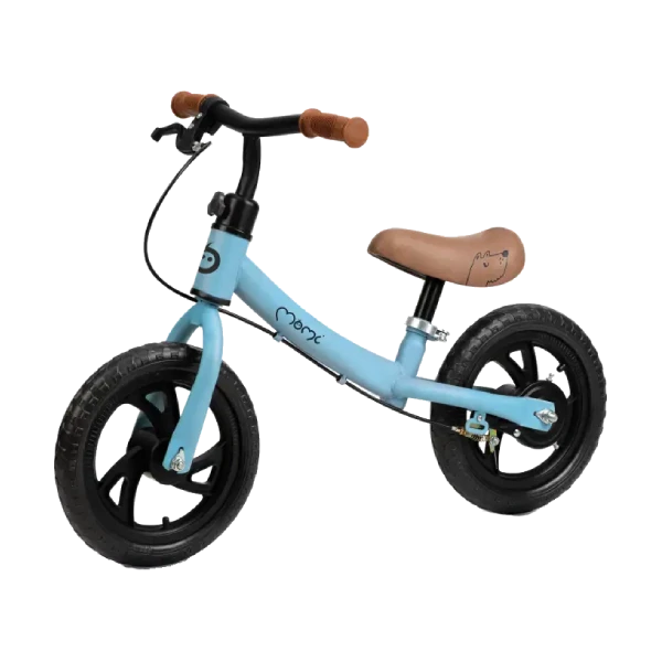 MoMi Breki balans bicikl s kočnicom plavi