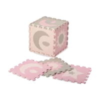 MoMi Nebe puzzle od pjene 90×90 cm roza