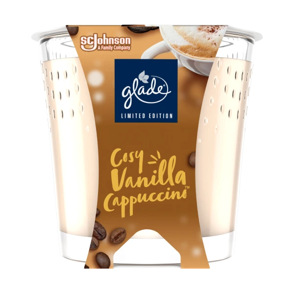 Glade® Mirisna svijeća - Cosy Vanilla Cappuccino 129 g
