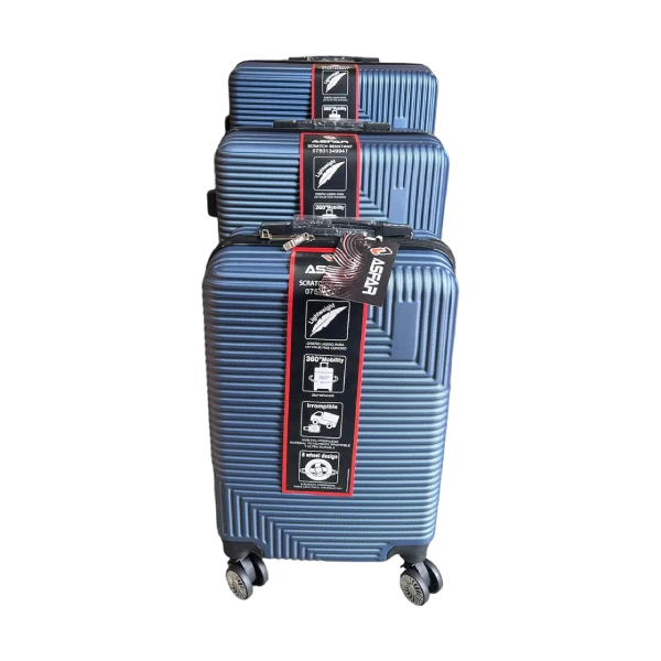 Aspar ABS čvrsti putni kofer svijetlo plava